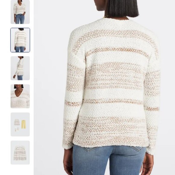 NEW! Mason & Belle Kilah V Neck Sweater - Size Large - Picture 4 of 5